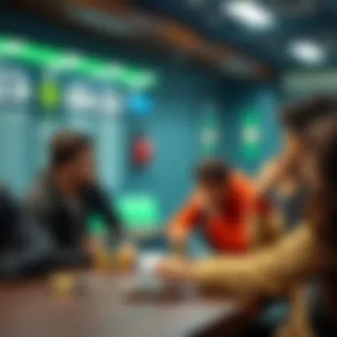 Community sharing experiences in sports betting