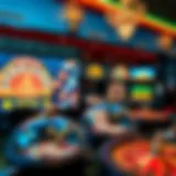 Diverse Range of Online Casino Games Illustration of various casino games available online