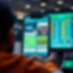 User-friendly interface of a football betting app