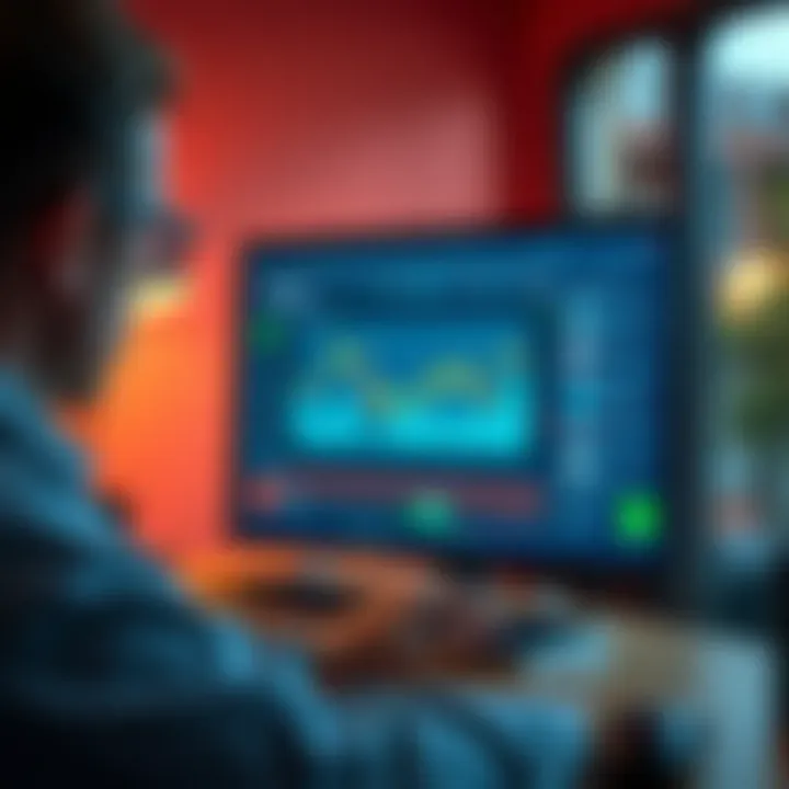 Strategic betting analysis on a screen