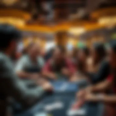 A group of enthusiastic players engaged in a thrilling card game