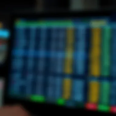 Betting Odds Analysis Detailed analysis of betting odds on a digital screen