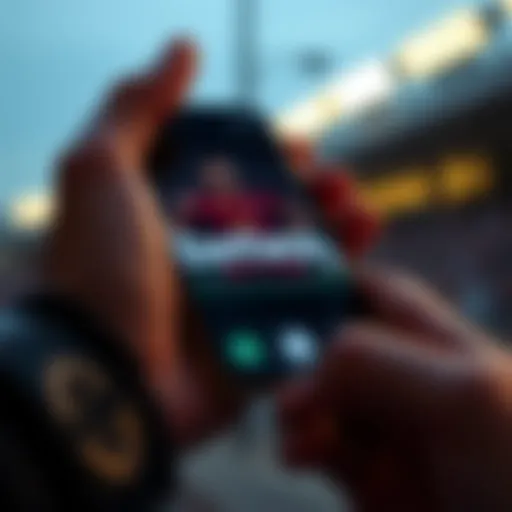 Betway App Interface on Smartphone Visual representation of Betway app interface on a smartphone.