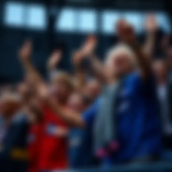 Blackburn Rovers fans celebrating