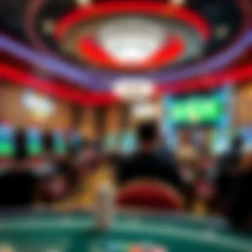 Exciting casino gaming atmosphere