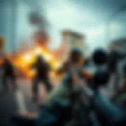 Dynamic gameplay scene from Call of Duty