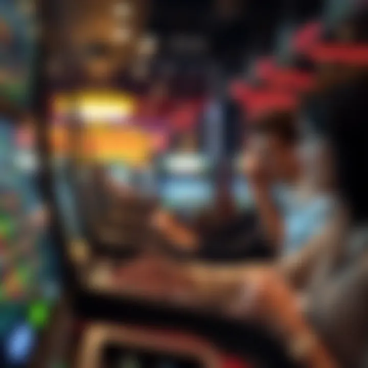 User Experience in Free Casino Games An engaging user experience in a digital casino setting with free game options.