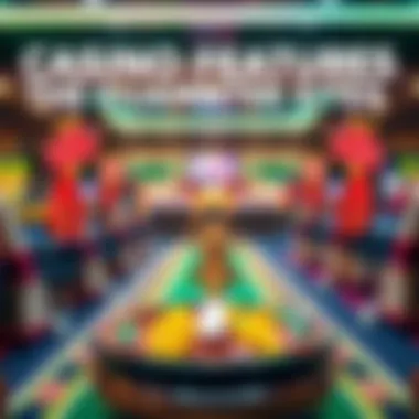 Key features of casino guarantee sites depicted through graphics