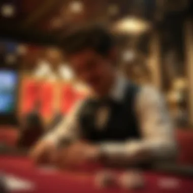 The Role of the Dealer in Blackjack Dealer dealing cards in blackjack