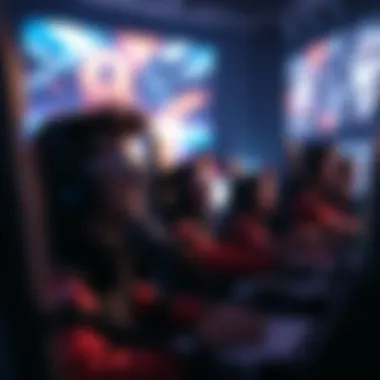 Dynamic Scene of Esports Competition Dynamic esports competition scene