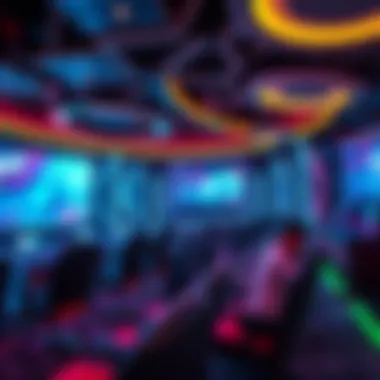 Futuristic Gaming Arena for Tournaments Futuristic gaming arena