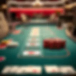 A detailed illustration of a European Blackjack table layout