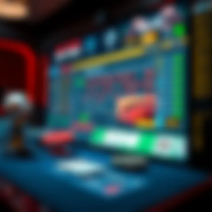 Strategic elements highlighted in an online betting environment