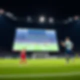 Dynamic live broadcast of a friendly match showcasing cutting-edge technology