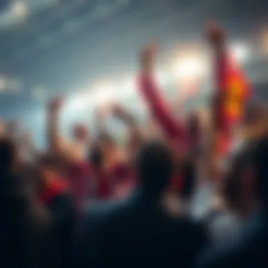 Celebration of Fans in Jupiler League Fans celebrating during a thrilling Jupiler League match