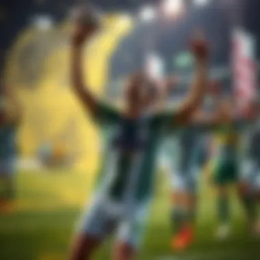 Celebration of Krasnodar FC's recent victory