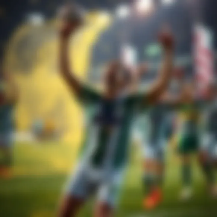 Celebration of Krasnodar FC's recent victory