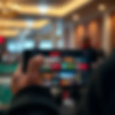 Accessibility: Ladbrokes Casino on the Go User interface of Ladbrokes Casino on a mobile device