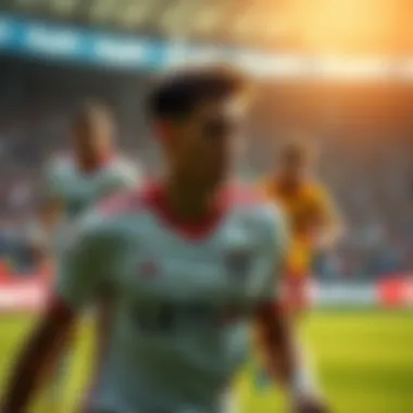 Lecce Players in Action Lecce players in action during a match