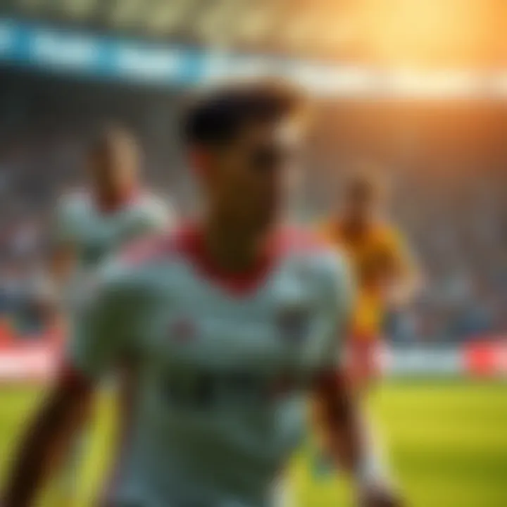 Lecce Players in Action Lecce players in action during a match