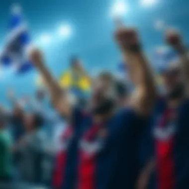 Vibrant Celebration of Monterrey FC Supporters Monterrey FC fans celebrating