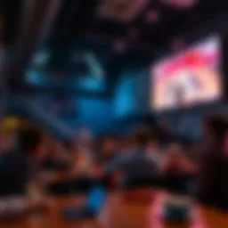 Spectacular game night ambiance