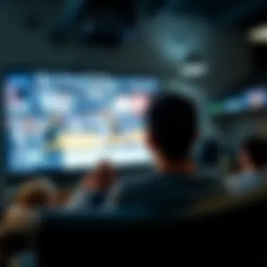 Enjoying NBA Action on a Big Screen Watching NBA on a big screen