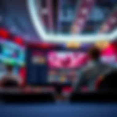 Innovative Online Betting Experience in Live Casinos A modern user interface showcasing an online platform for live betting