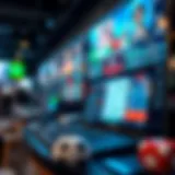Illustration of online betting platforms