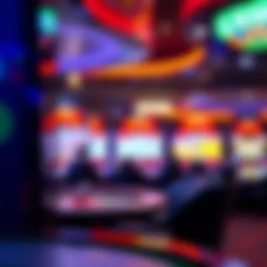 Vibrant visuals of online casino games