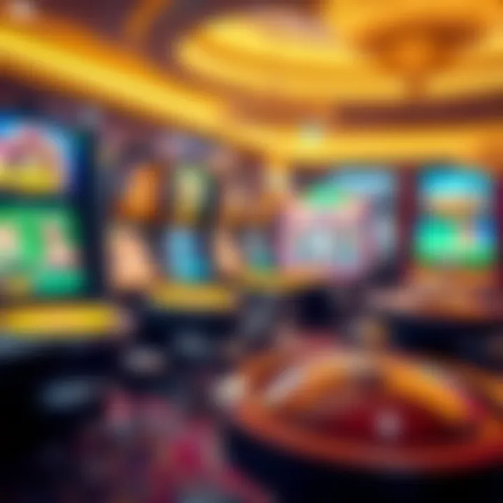 Variety of Online Casino Games An engaging visual showcasing a variety of online casino games
