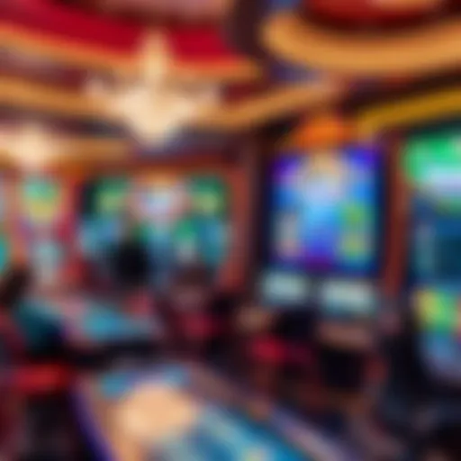 The Digital Realm of Online Casinos Virtual casino environment showcasing various gaming options