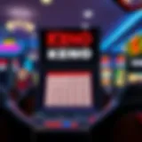 Explore the Exciting Interface of Online Keno An engaging representation of the online Keno game interface