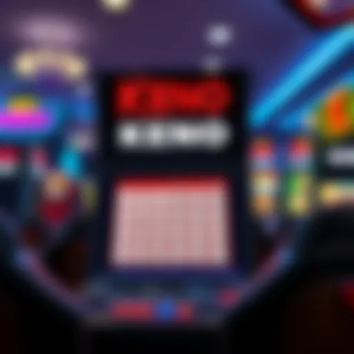 Explore the Exciting Interface of Online Keno An engaging representation of the online Keno game interface