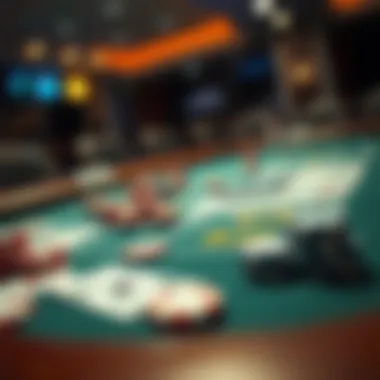 Experience the Thrills of Virtual Poker A virtual poker table with chips and cards