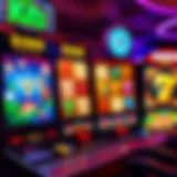 Colorful online slot game interface showcasing various themes