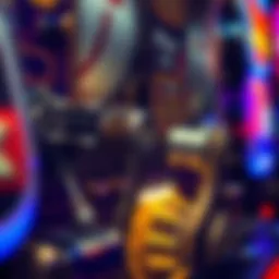 Detailed view of online slot game mechanics