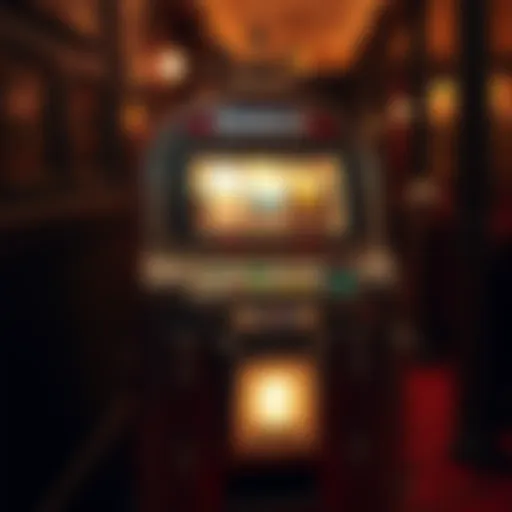 A vintage slot machine representing the history of gambling