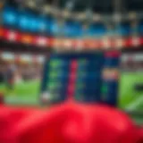 Digital interface showcasing online sports betting options