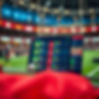 Digital interface showcasing online sports betting options