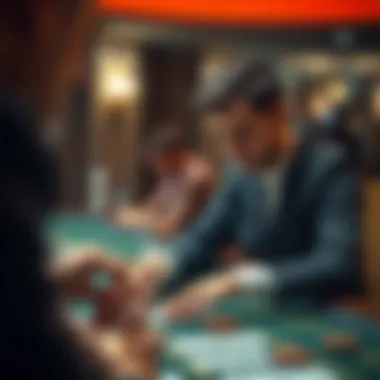 Understanding Player Bets in Blackjack Player making a bet in blackjack