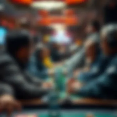 A community of players engaged in strategic discussions