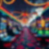 Playtech Casino Experience A vibrant casino floor showcasing Playtech games