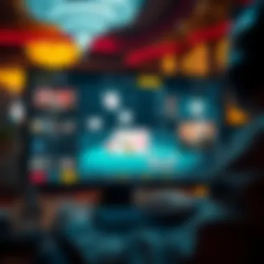 Exploring Online Poker Online poker platform showcasing various features