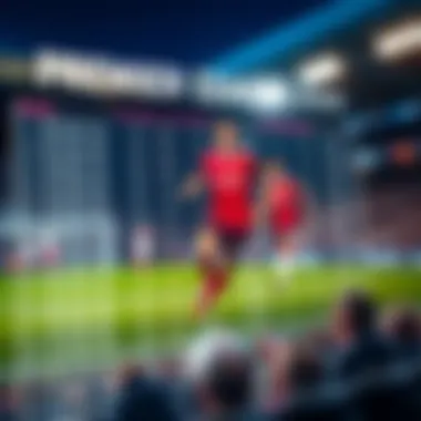 Statistics chart showing Premier League scoring records