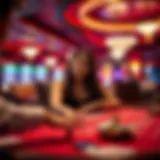 Exciting moment at a live baccarat table