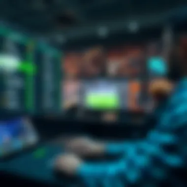 Real-time betting platform interface