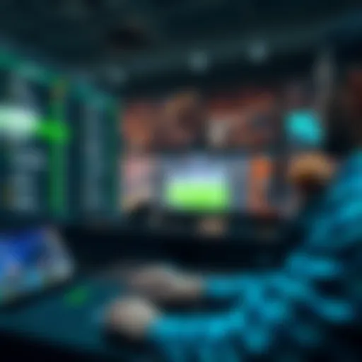 Real-time betting platform interface