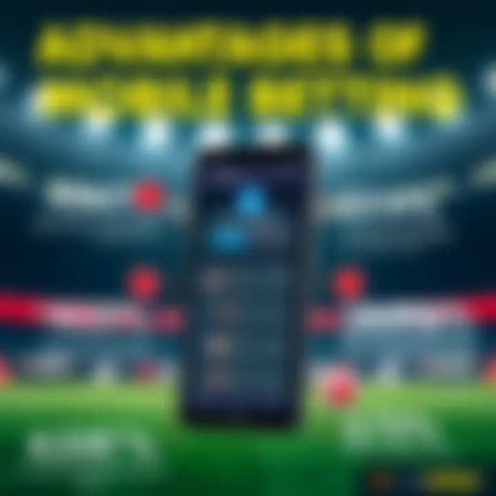 Infographic illustrating advantages of mobile betting