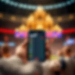 Mobile betting interface showcasing user-friendly navigation